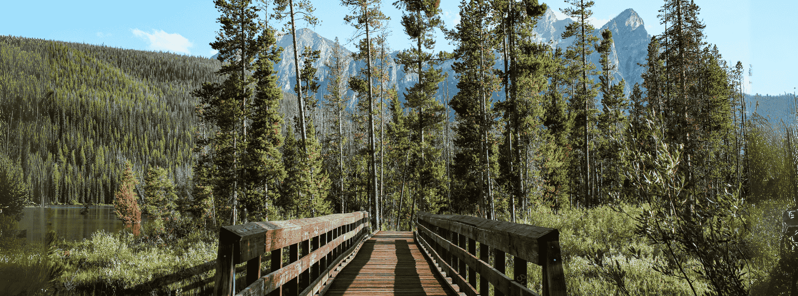 Bridge at Redfish Lake in Idaho
