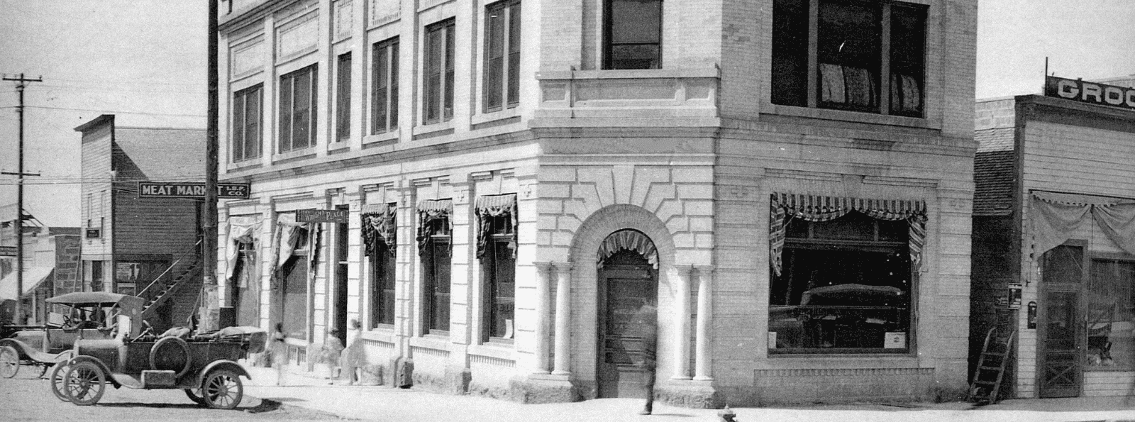 Original Bank Building in Buhl 1919